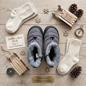 Toddler Snow Boots size 6 by BMCiTYBM in Charcoal